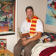 Not-so-young <i>Harry Potter</i> fan Kurt Furmanek in his basement bedroom.